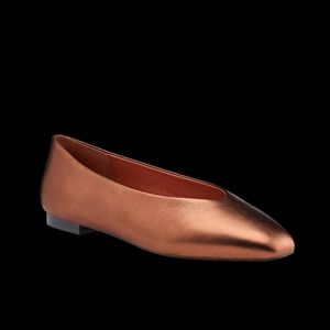 Birdies THE CRANE in Copper Leather Ballet Flat